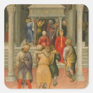 Crippled and Sick Cured at Tomb of St. Nicholas Square Sticker