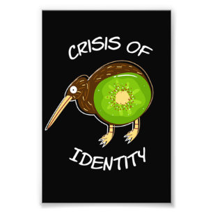 Crisis Of Identitiy Kiwi Bird Fruit Photo Print