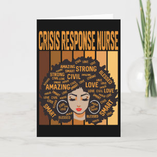 Crisis Response Nurse Powerful Black History Month Card