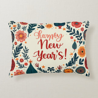 crismas & happy new year's cushion