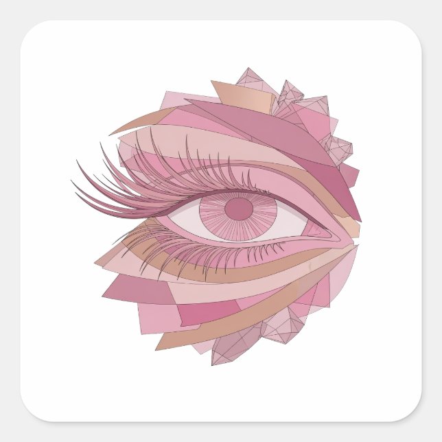 Crisp Abstract Silver Sticker (Front)