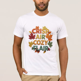 Crisp Air Cozy Flair Autumn Typography T-Shirt