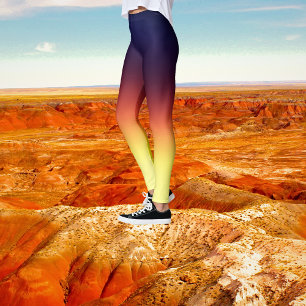 Crisp Apple Shadow Ombre Tie Dye Leggings