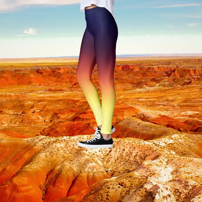 Crisp Apple Shadow Ombre Tie Dye Leggings (Creator Uploaded)