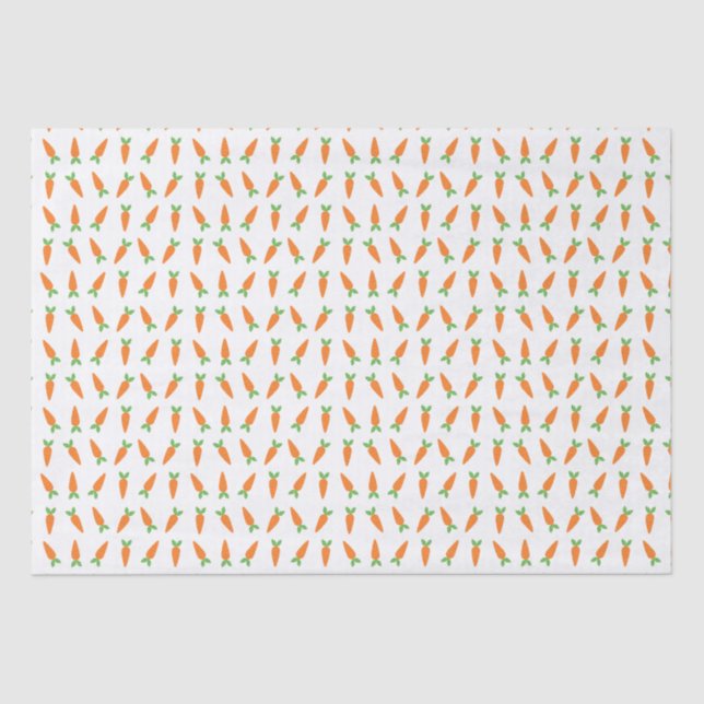 Crisp Baby Carrots Easter Gifts for Easter Basket Tissue Paper (Front)