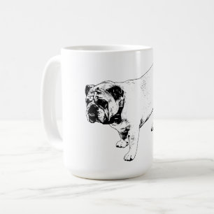 Crisp Bulldog Line Coffee Mug