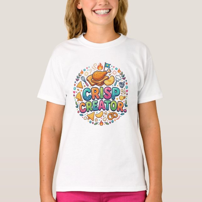 Crisp Creator – Bold Creative Vibes Tee (Front)