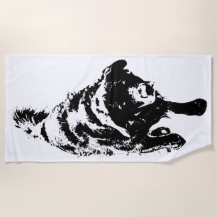 Crisp Dusk Patrol Beach Towel