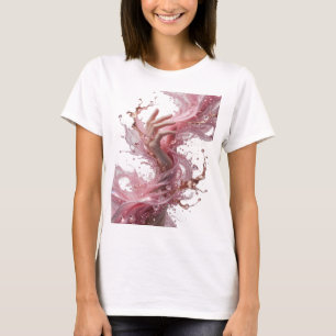 Crisp Gold ABSTRACT ART Artistic Motif T-Shirt