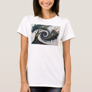 Crisp Gold TREE SPIRAL Quote Shirt