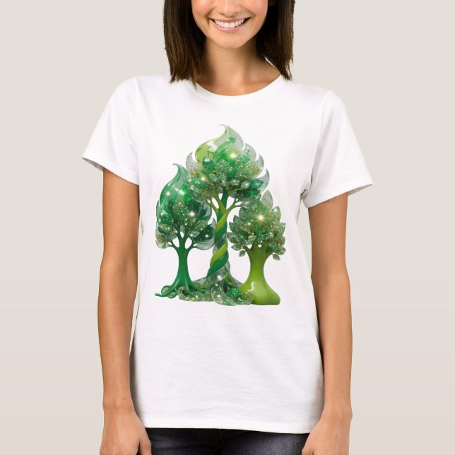 Crisp Green GREEN WISDOM Custom Tee (Front)