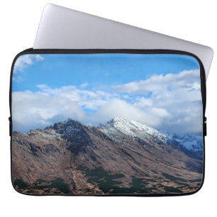Crisp Mountain Landscape with Blue Sky Laptop Sleeve