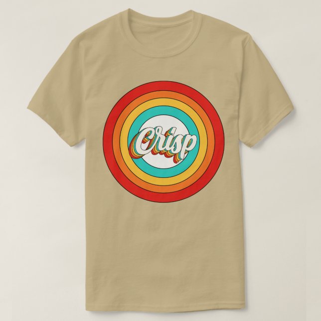 Crisp Name Shirt Vintage Crisp Circle (Design Front)