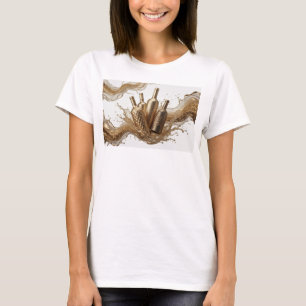 Crisp Orange ABSTRACT ART Fashion Print T-Shirt