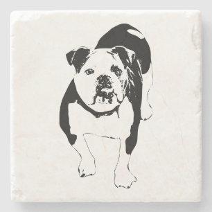 Crisp Pause, Bulldog Cheer Stone Coaster