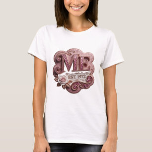 Crisp Pink ME EST 1972 Slogan Design T-Shirt