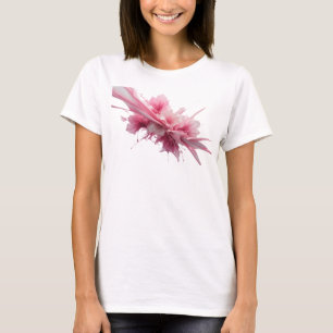 Crisp Pink PINK PAINT SPLASH Text Design T-Shirt