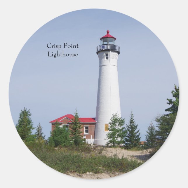 Crisp Point Lighthouse & building sticker (Front)