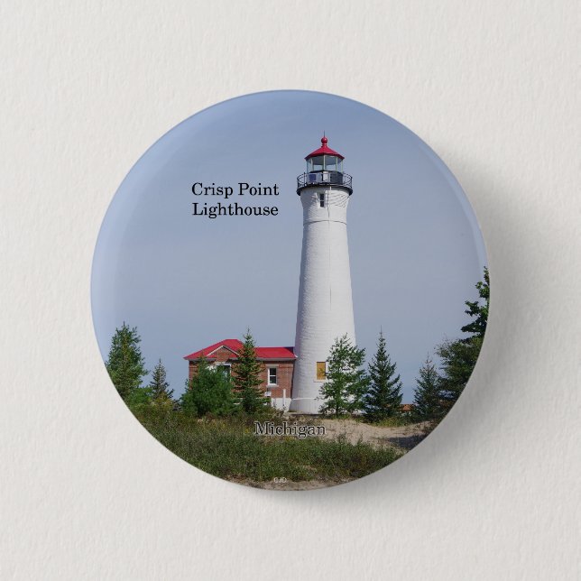 Crisp Point Lighthouse button (Front)