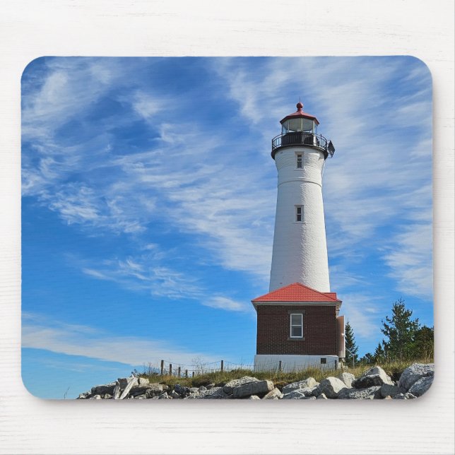 Crisp Point Lighthouse Mouse Mat (Front)