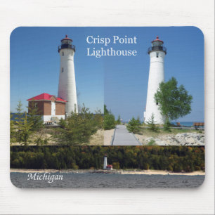 Crisp Point Lighthouse mousepad