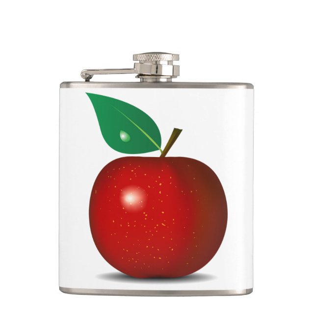 Crisp Red Apple Flask (Front)