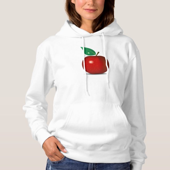 Crisp Red Apple Hoodie (Front)