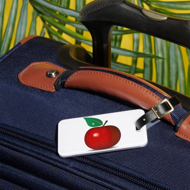 Crisp Red Apple Luggage Tags (Creator Uploaded)
