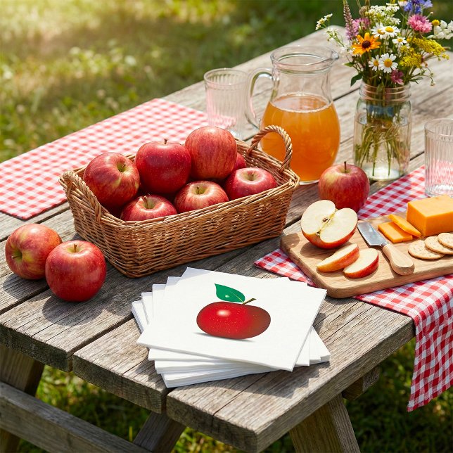 Crisp Red Apple Paper Napkins (Creator Uploaded)