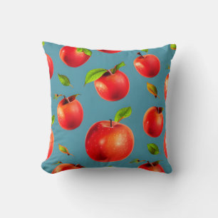 Crisp Red Apples Pattern Cushion
