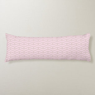 Crisp Sharp Opposing Arrows Chevron Pink Neutral Body Cushion