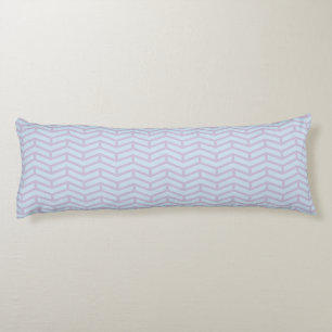 Crisp Sharp Opposing Arrows Chevron Powder Pastels Body Cushion