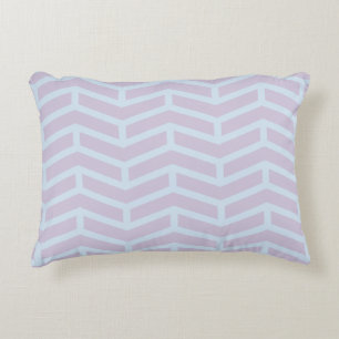 Crisp Sharp Opposing Arrows Chevron Powder Pastels Decorative Cushion