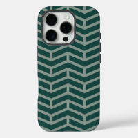 Crisp Sharp Opposing Arrows Chevron Two Tone Green