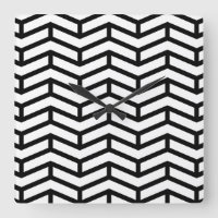 Crisp Sharp Opposing Arrows Chevron White Black