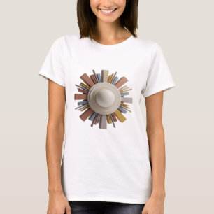 Crisp Silver ABSTRACT ART Modern Design v2 T-Shirt