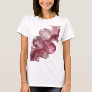 Crisp Silver GLASSY BALLS Modern Design T-Shirt