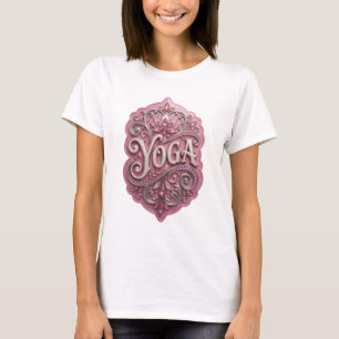 Crisp Silver YOGA Wearable Art T-Shirt
