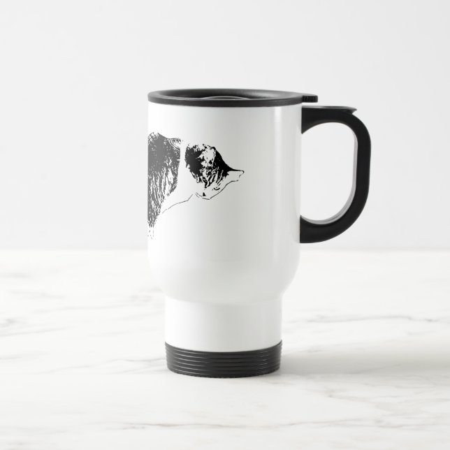 Crisp Sip, Tail Energy Travel Mug (Right)