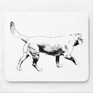 crisp trace stride mouse mat
