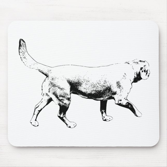 crisp trace stride mouse mat (Front)