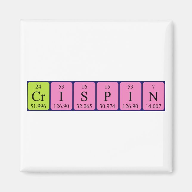 Crispin periodic table name magnet (Front)