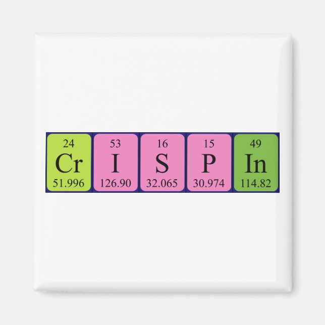 Crispin periodic table name magnet (Front)