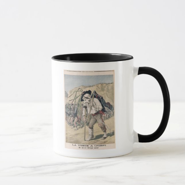 Crispi's Defeat caricature Mug (Right)