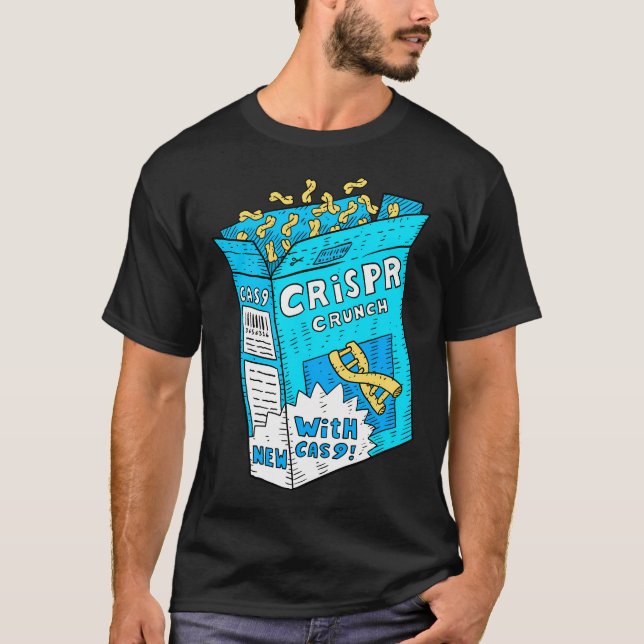 Crispr Cas9. Gene Editing. Science Cereal. Dna. T-Shirt (Front)