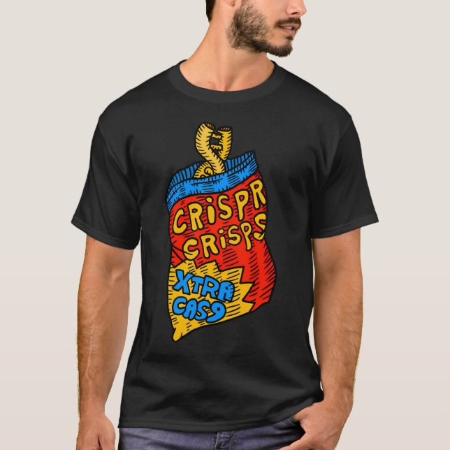 Crispr Crisps Now Extra Crispy. Extra Cas9. T-Shirt (Front)