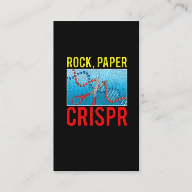 Crispr Funny Biology Student Science Biologist DNA Business Card (Front)