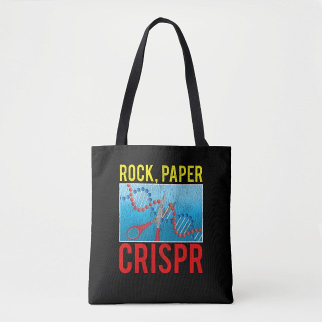 Crispr Funny Biology Student Science Biologist DNA Tote Bag (Front)