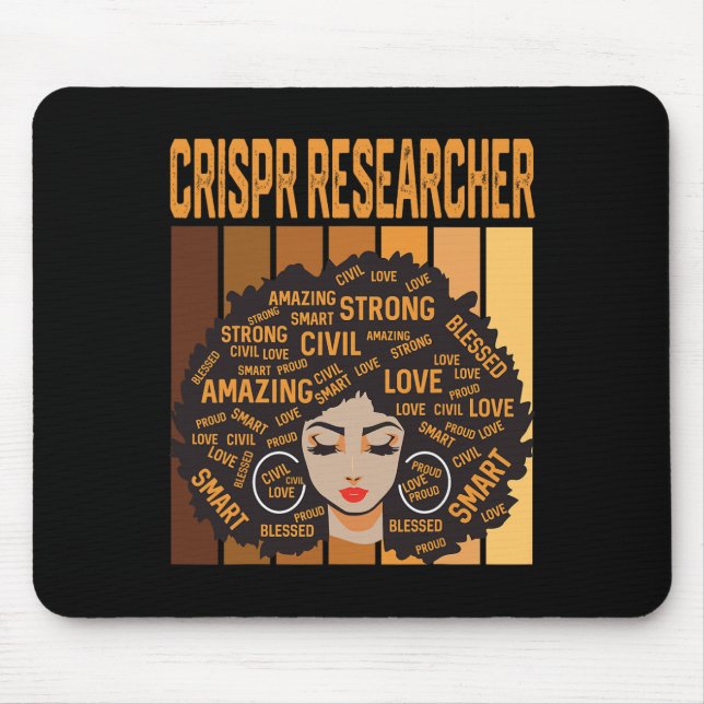 Crispr Researcher Powerful Black History Month Bla Mouse Mat (Front)