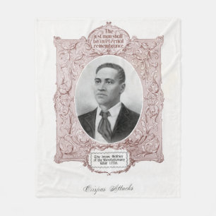 Crispus Attucks: Martyr of American Revolution Fleece Blanket